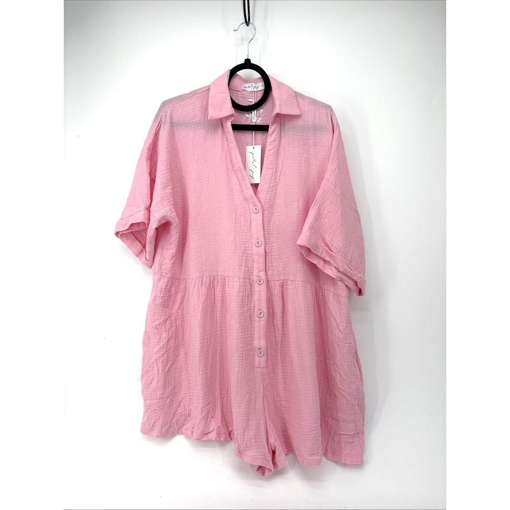 Petal + Pup Romper Womens 10 Pink Winny‎ Playsuit Cotton Romper